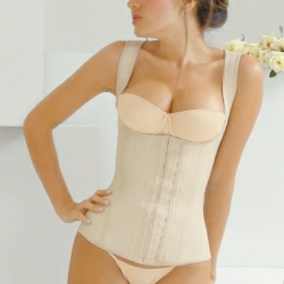 GREAT QUALITY LATEX VEST CORSET WAIST TRAINER - Picture 6 of 8